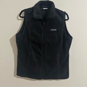 Columbia Black Fleece Vest L